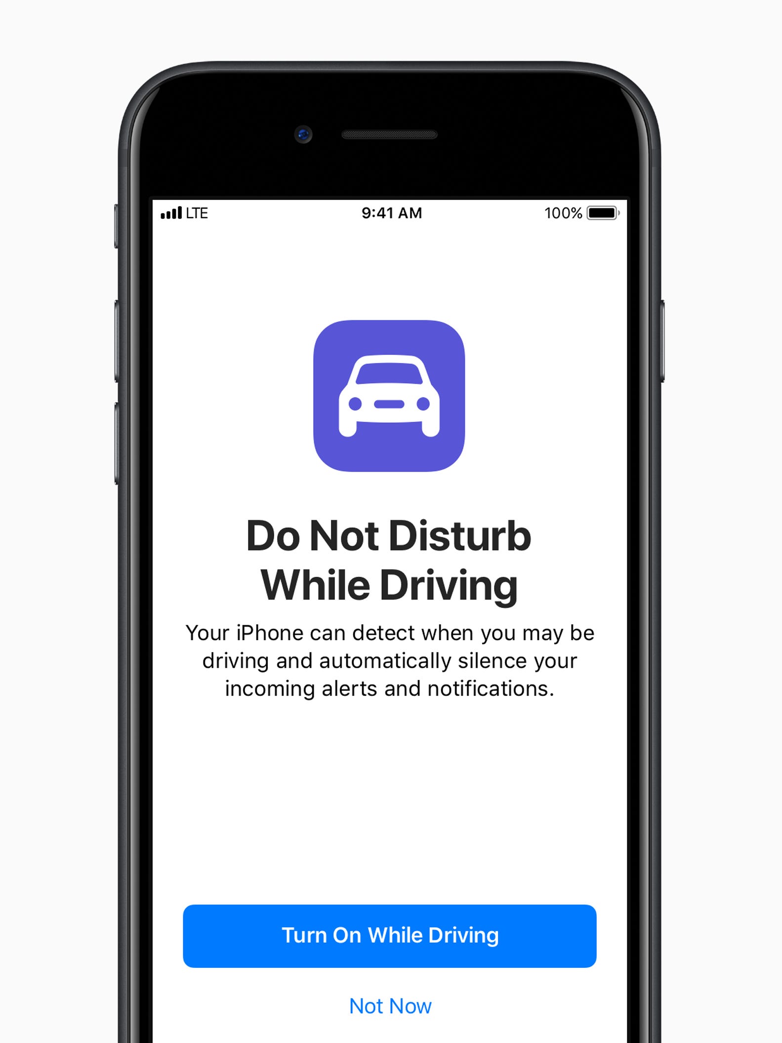 Apple's new mobile operating system for iPhones and iPads -- iOS 11, coming this fall -- lets drivers enact a Do Not Disturb while driving mode.
