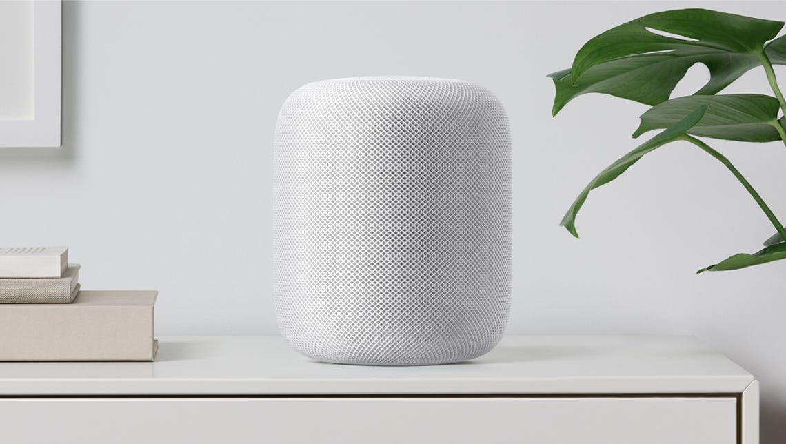 Apple's new HomePod features seven tweeters, one subwoofer and Siri assistance. It debuts in December at $349.