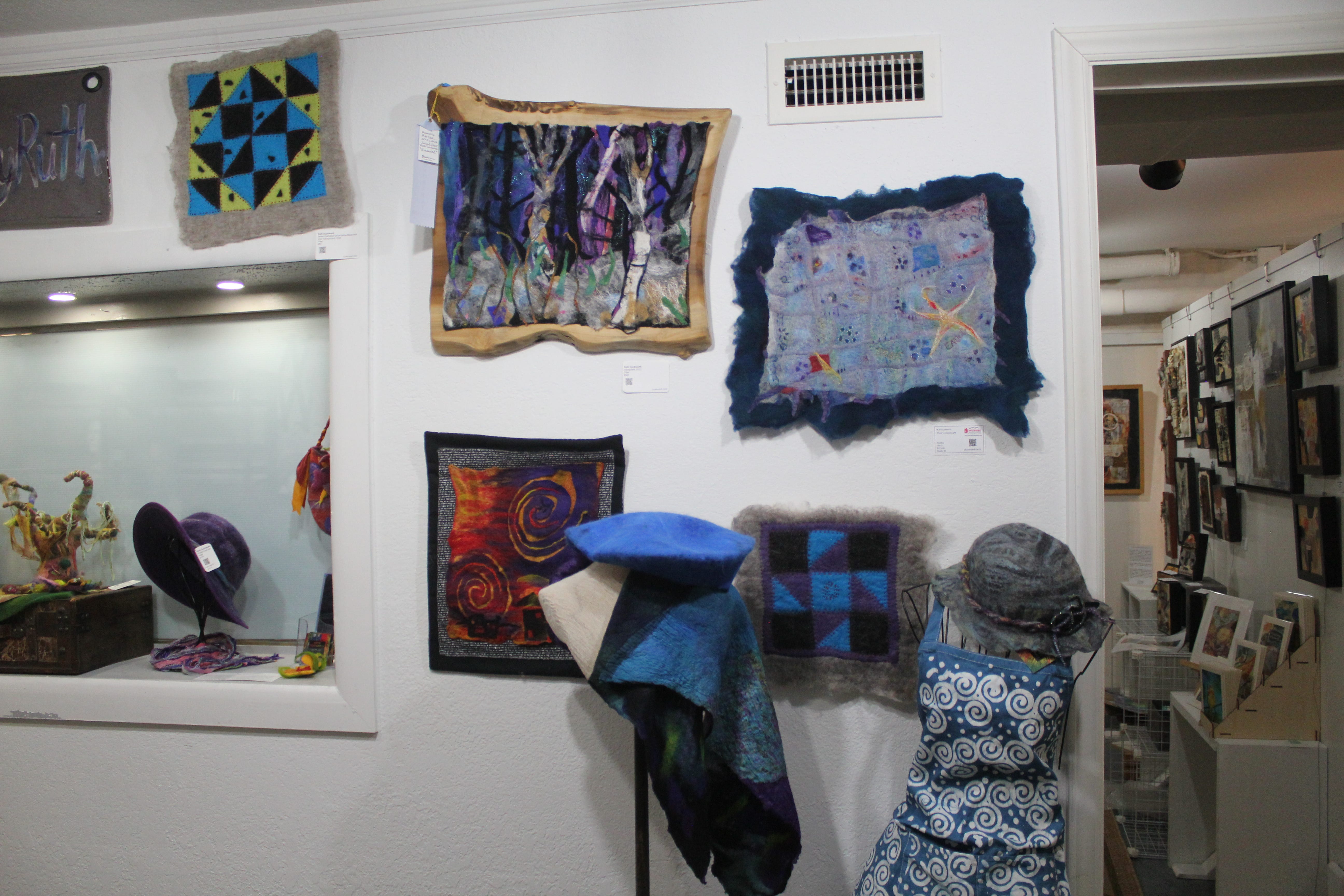 Artist Ruth Duckworth has a studio on the bottom floor of the Red House Gallery.