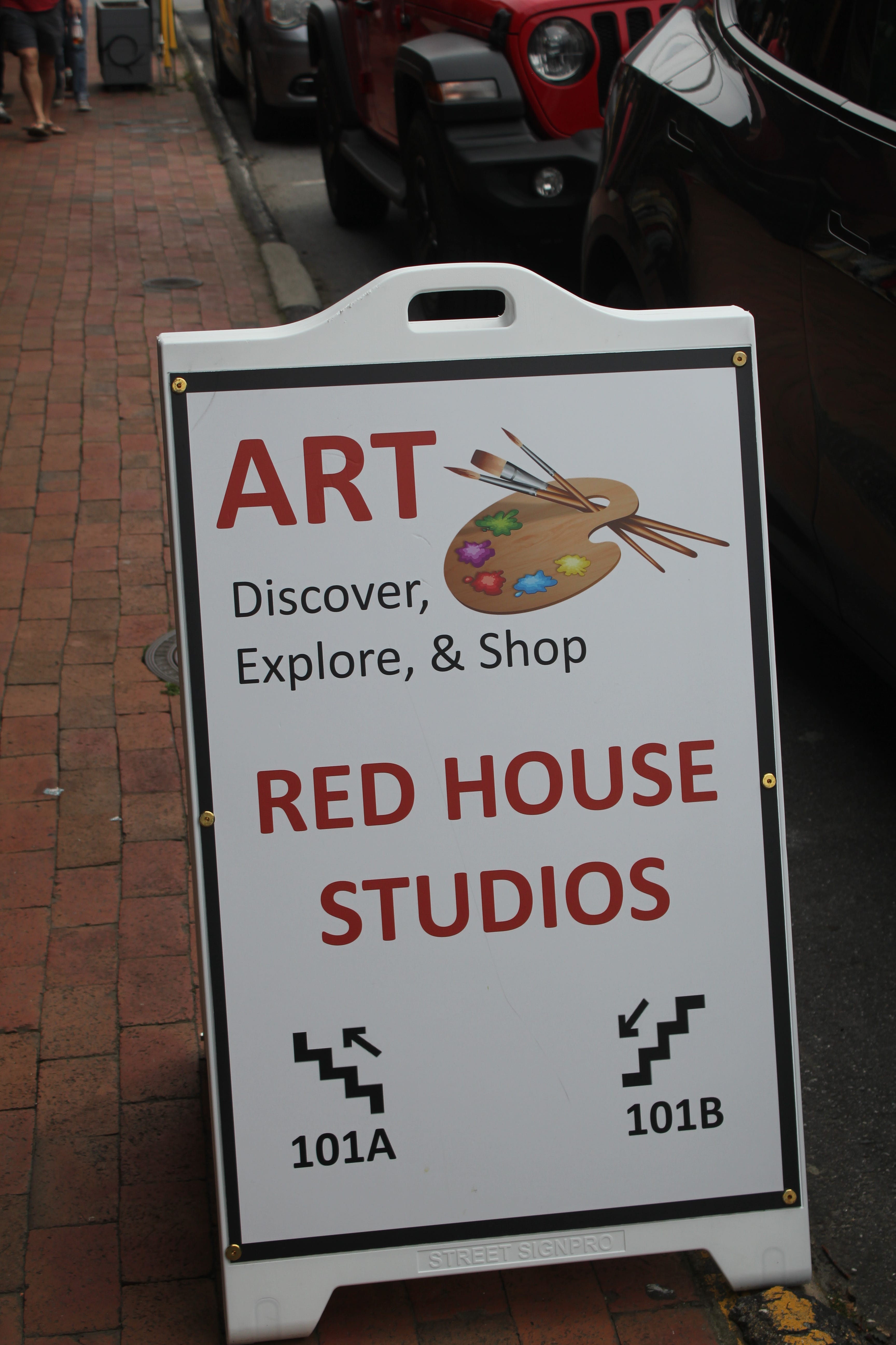 All three levels of the Red House Gallery are open every day from 10 a.m. to 5 p.m.
