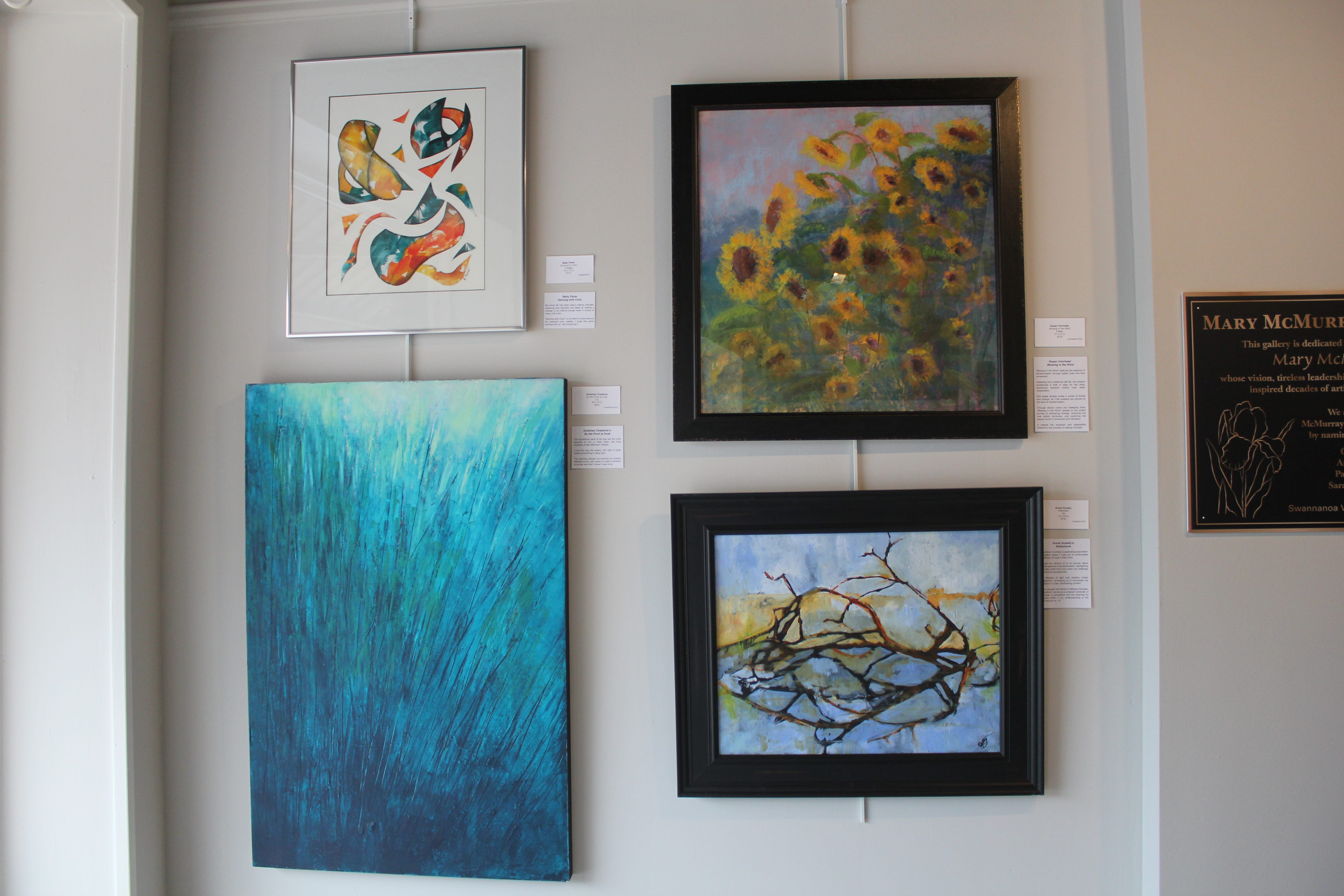 Of the Swannanoa Valley Art League's 145 members, about half have work displayed at the Red House Gallery.