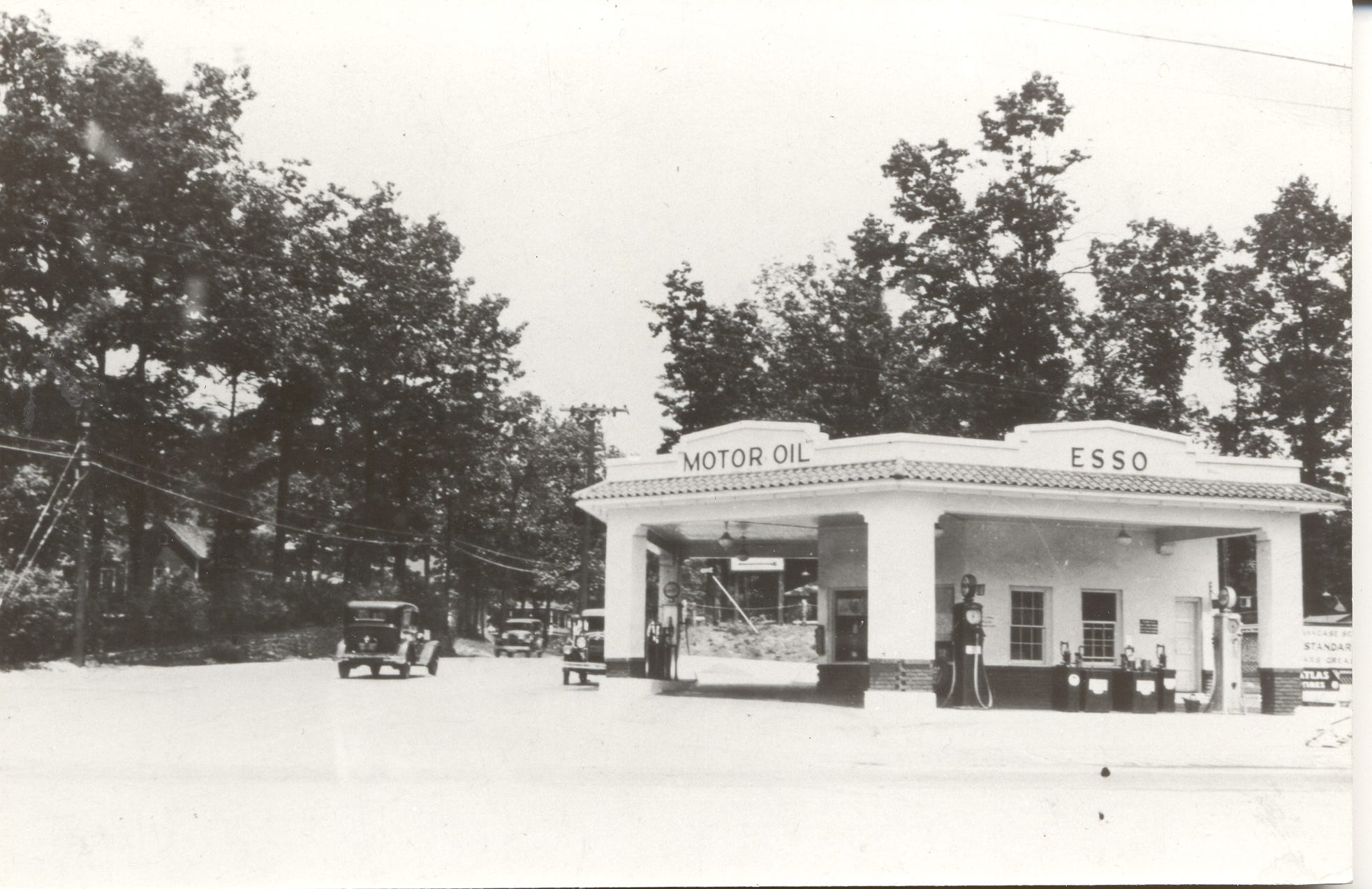 Melvin Lance's Esso Station was situated in Black Mountain at the junction of State Street and Montreat Road, where Town Square is currently located.
